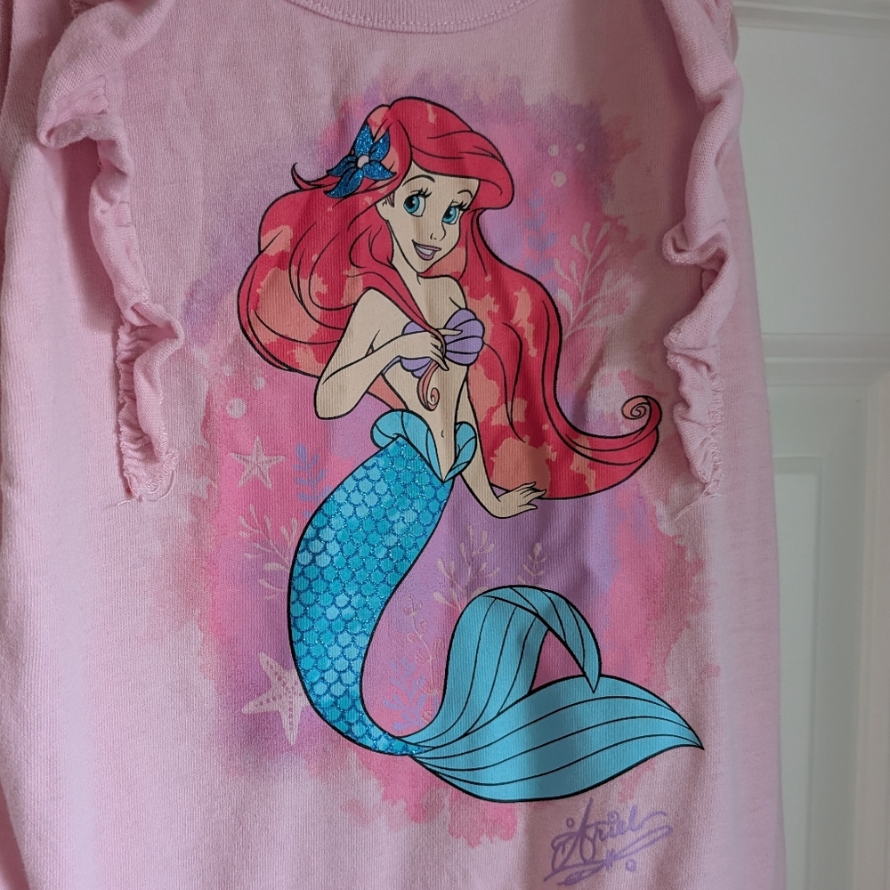 Little Mermaid Princess Ariel Girls Dress Size 6 - Picture 2 of 4